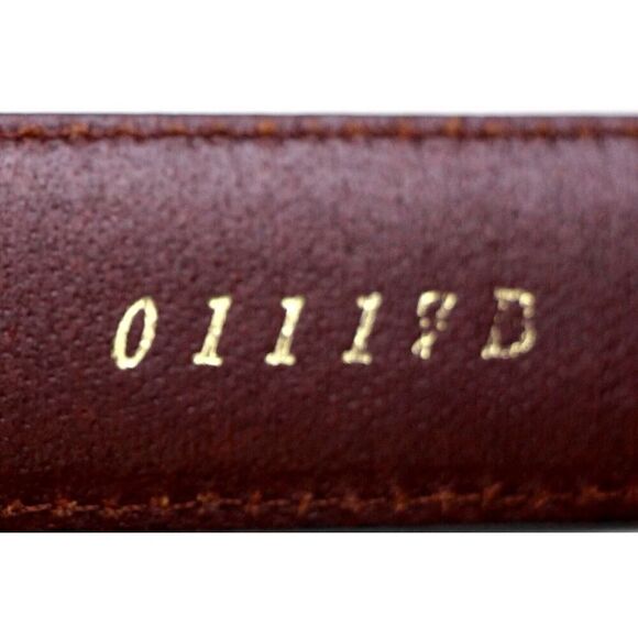 1897 BROWN GENUINE LEATHER 1 1/8"Wd STITCHED CASUAL DRESS MEN'S BELT Sz 32 (F74 - Picture 10 of 16